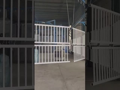 Thiết kế châu Âu 10FT cửa thép ống tùy chỉnh hàng rào sắt trang trí