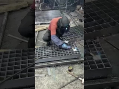 5mm Hot đun sơn thép kẽm lưới hàn thoát nước thép lưới