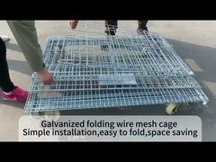 Lồng lưu trữ lưới thép có thể xếp chồng lên nhau hạng nặng 1000kg