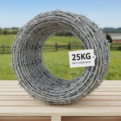 Hot-dipped Galvanized Razor Barbed Wire Coil with Cross Razor Type for Fence in 12-16 Gauge