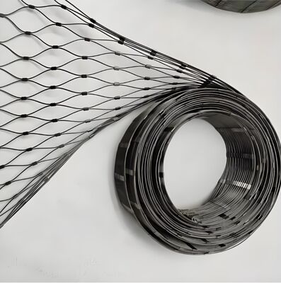 Flexible SS316 Stainless Steel Wire Rope Mesh with 7x7cm Mesh Hole for Zoo Safety and Anti-Theft Protection