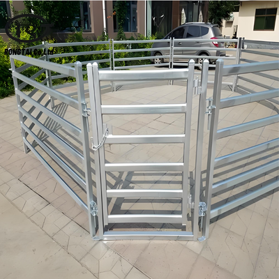 Portable Galvanized Steel Cattle Fence Panel 1.8x2.1m for Livestock and Farm Animals