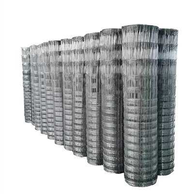Heavy Duty Hot-dipped Galvanized Class A Livestock Grassland Fence 2.3m Height 50m Roll Hinge Joint Farm Boundary Fencing