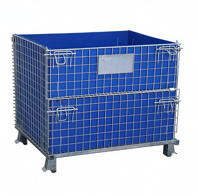 Stainless Steel 316 Foldable Wire Storage Cage 1000kg Load Capacity Wire Mesh Storage Cage