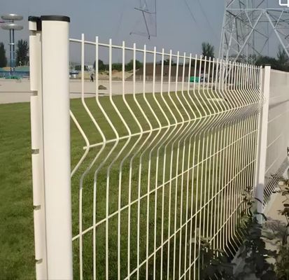 1.8M Pvc phủ V uốn cong sợi lưới hàng rào vườn ngoài trời 3D hàng rào với hình đào