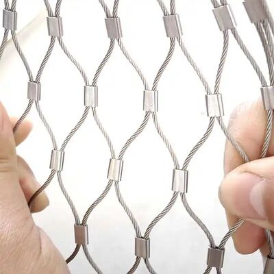 Stainless Steel Wire Rope Mesh Mạng bảo vệ chống ngã Đối với vườn thú Hành lang hành lang ban công Đài mỏ hỗ trợ