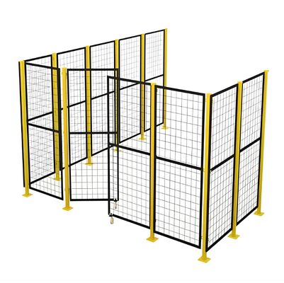 Construction Site Warehouse Security Metal Wire Mesh Fence For Robot Safety 