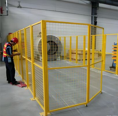 Hàng rào lưới kim loại thép carbon thấp sơn tĩnh điện với mắt lưới 50x50mm để cách ly xưởng