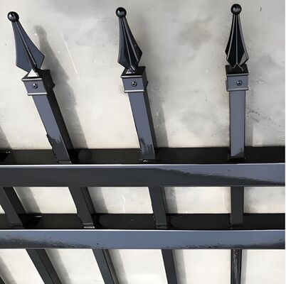 Hàng rào thép ống loại thương mại, an ninh cao, chống trộm