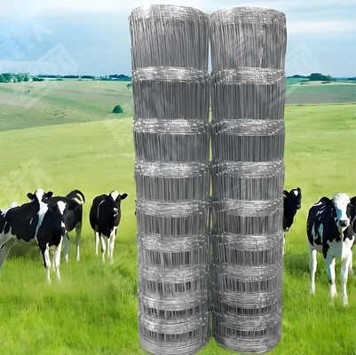 Công suất nặng ẩm nóng gia công lớp A Cửa hàng đồng cỏ chăn nuôi 2.3m Độ cao 50m Roll Hinge Joint Farm Border Fencing