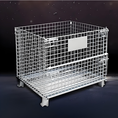 Lồng lưu trữ lưới thép hạng nặng Tải trọng 1000kg Xếp chồng lên nhau cao 1200x800x1000mm